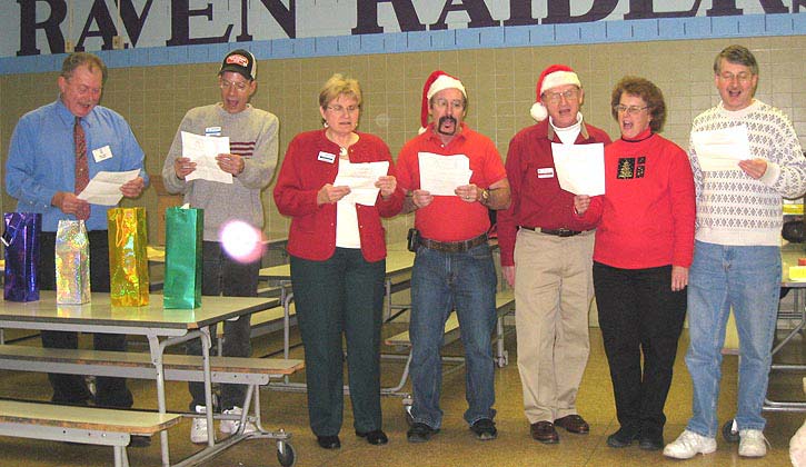 Shattered Glass Chorus performing at Holiday Party December 2007